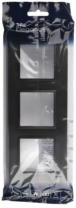 Рамка на 3 поста Эра Эра Elegance 14-5013-05