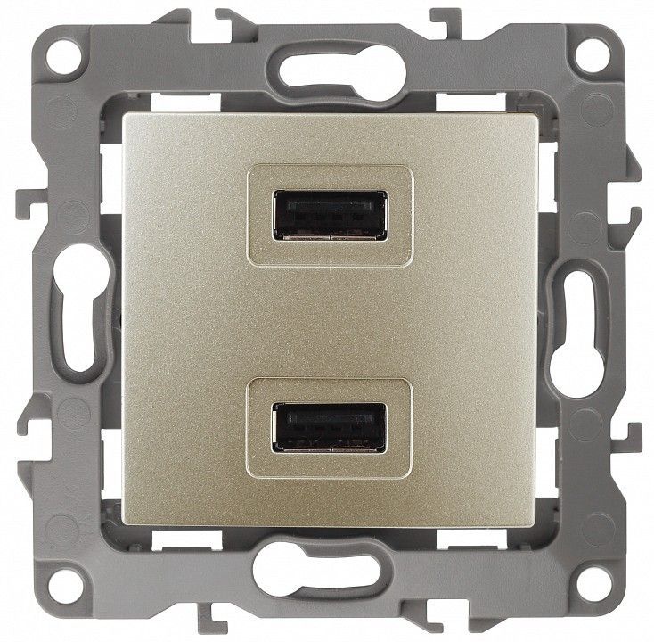Розетка USB, без рамки Эра Эра 12 12-4110-04