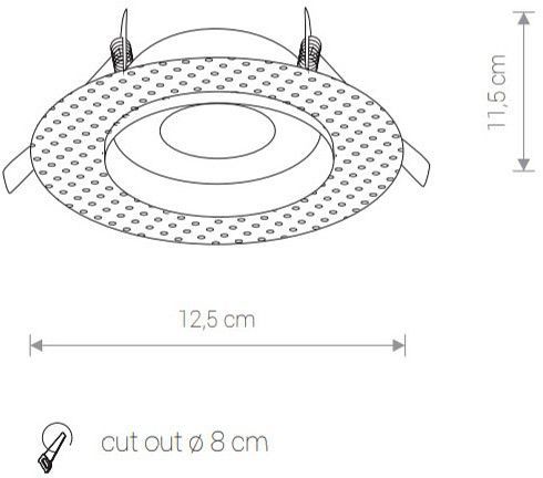Встраиваемый светильник Nowodvorski Echo 8371