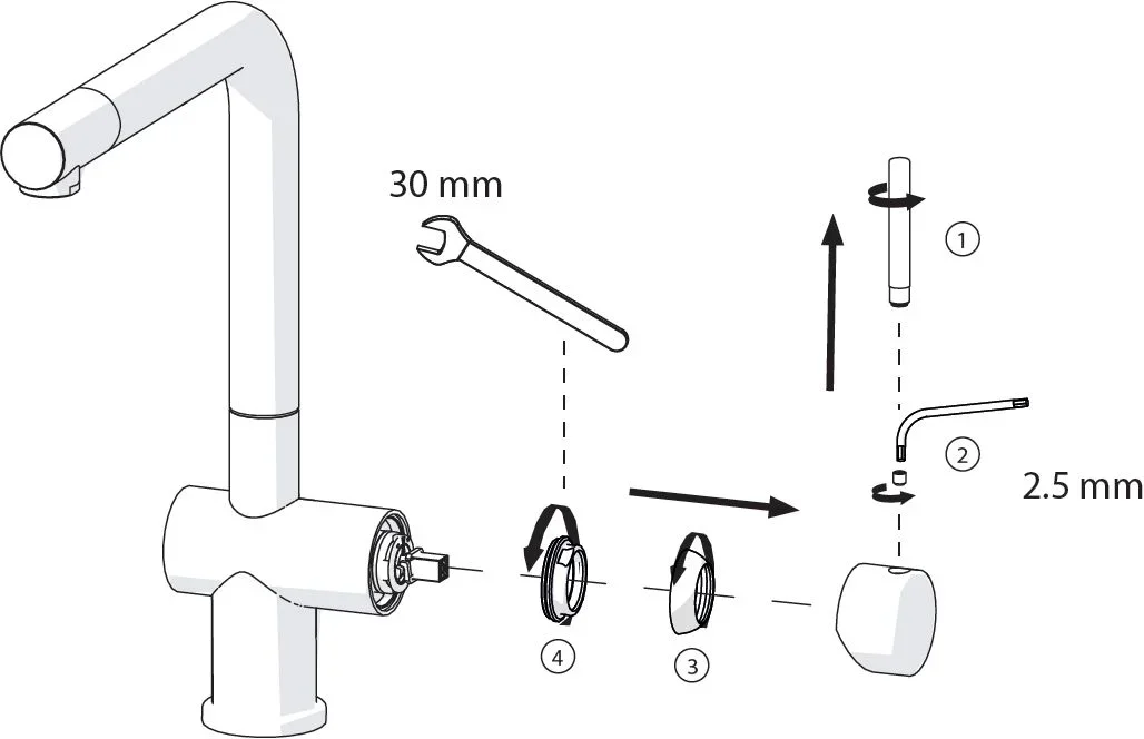 Смеситель Franke Neptune Evo nozzle черный матовый