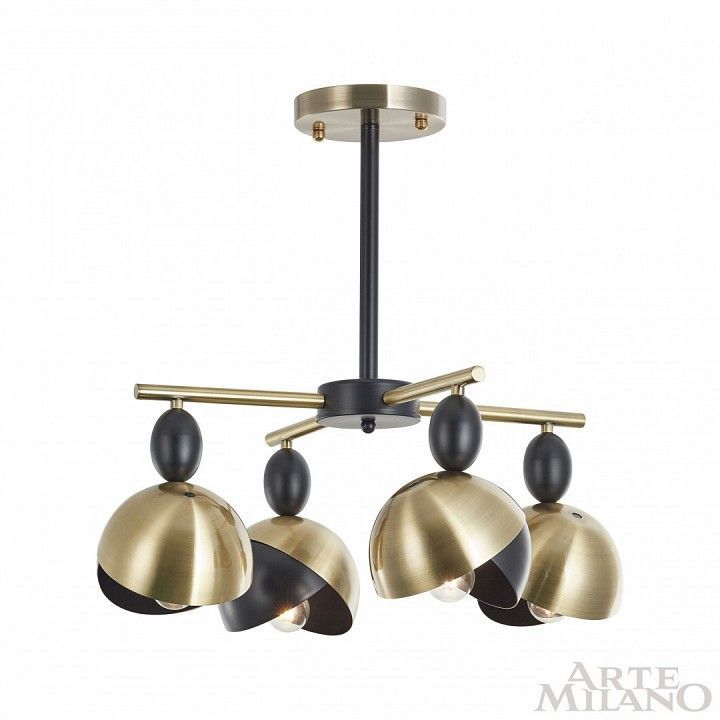 Люстра на штанге Arte Milano Neapolis-71307 271307/4 BK/GD