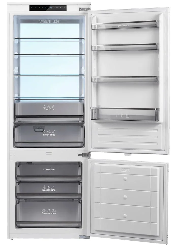 Встраиваемый холодильник Maunfeld MBF19369NFWGR Lux Inverter