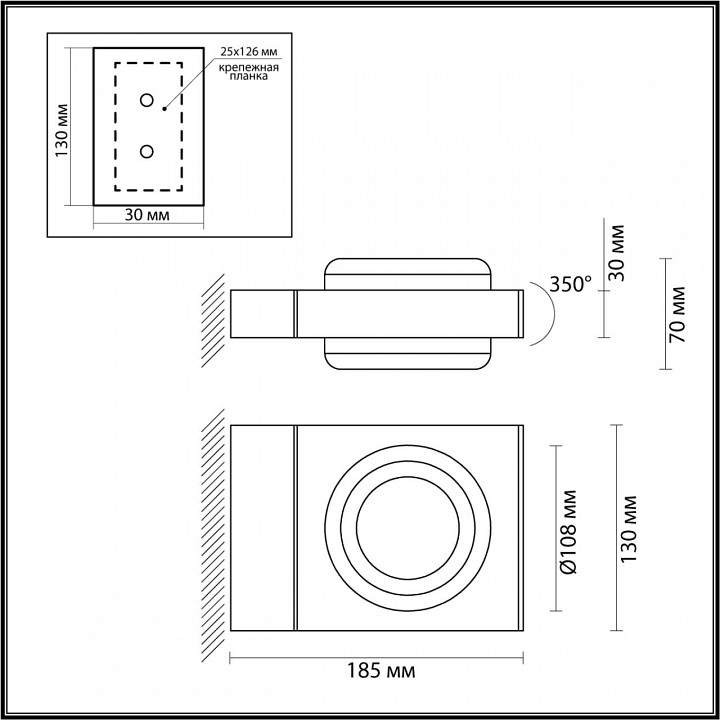 Накладной светильник Odeon Light NATURE 6654/6WL