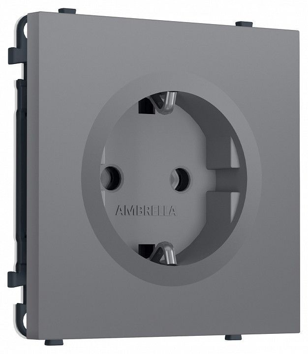 Розетка с заземлением, без рамки Ambrella Volt MS MS866010