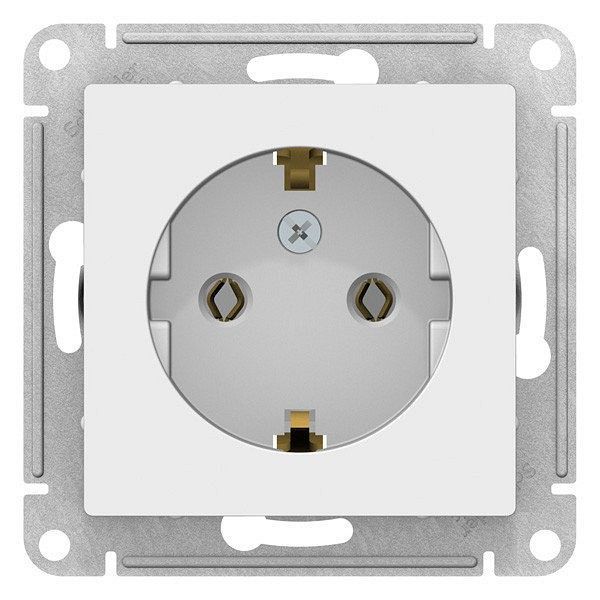 Розетка с заземлением без рамки Systeme Electric AtlasDesign ATN000143, SE ATN000143