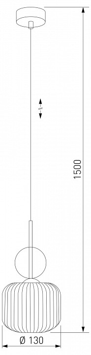 Подвесной светильник TK Lighting Sophia Cognac 11038