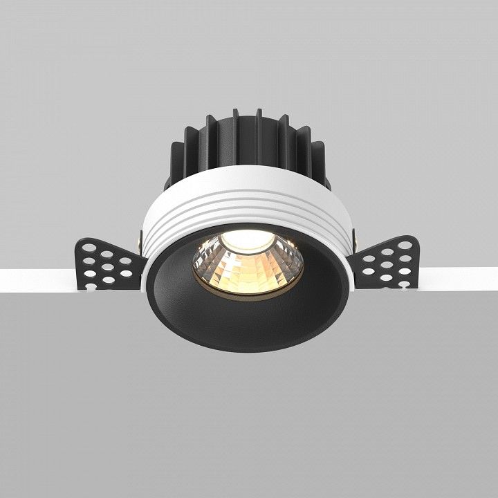Встраиваемый светильник Maytoni Technical Раунд DL058-12W3K-TRS-B