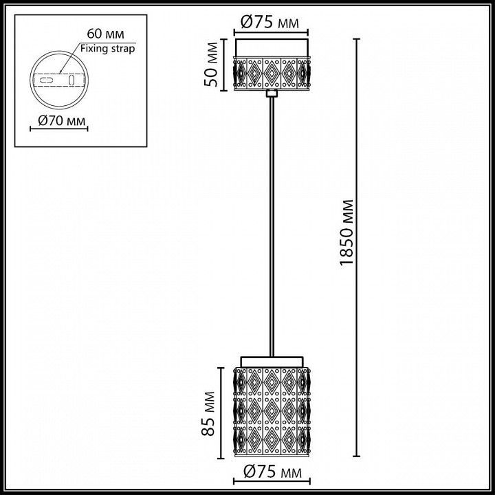 Подвесной светильник Odeon Light L-VISION 5453/5LA