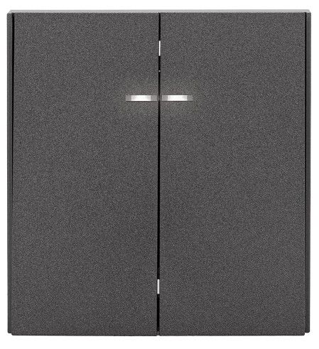 Выключатель двухклавишный с подсветкой без рамки Kranz STRONG KR-78-0714-6