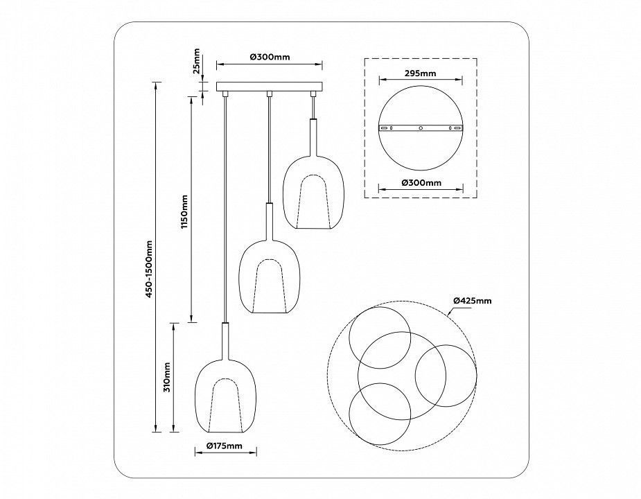 Подвесной светильник Ambrella Light LH LH11151