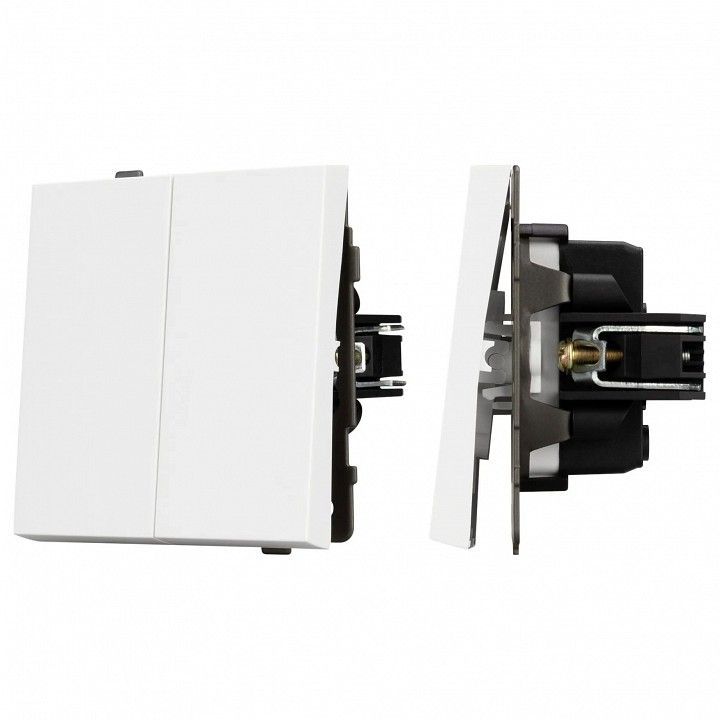 Выключатель двухклавишный без рамки Arlight SWT 054058
