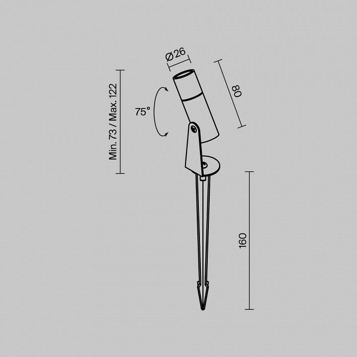 Наземный низкий светильник Maytoni Outdoor Берн O050FL-L2GR3K