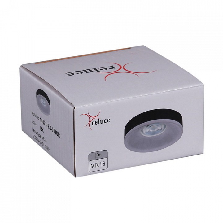 Накладной светильник Reluce 16073 16073-9.5-001QR MR16 BK