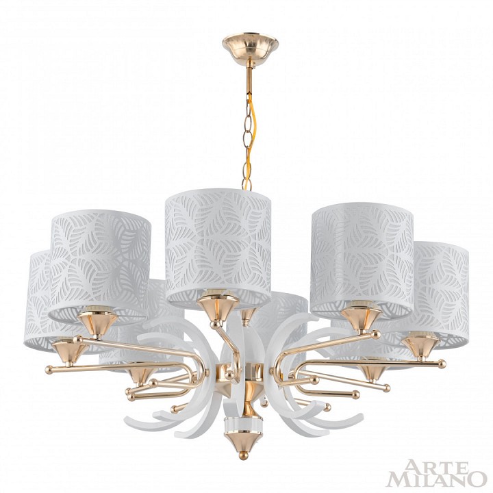 Подвесная люстра Arte Milano Florentia-2097 302097/8 Wh/Gd