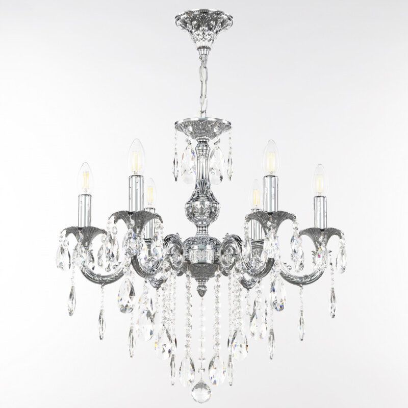 Подвесная люстра Bohemia Ivele Crystal AL7901 AL79101/6/175 B Ni