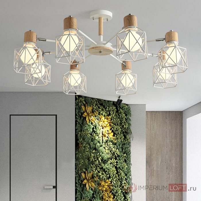 Люстра на штанге Imperiumloft Corf White CORF-B01