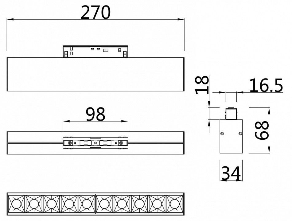 Накладной светильник Maytoni Technical Points TR014-2-20W3K-W