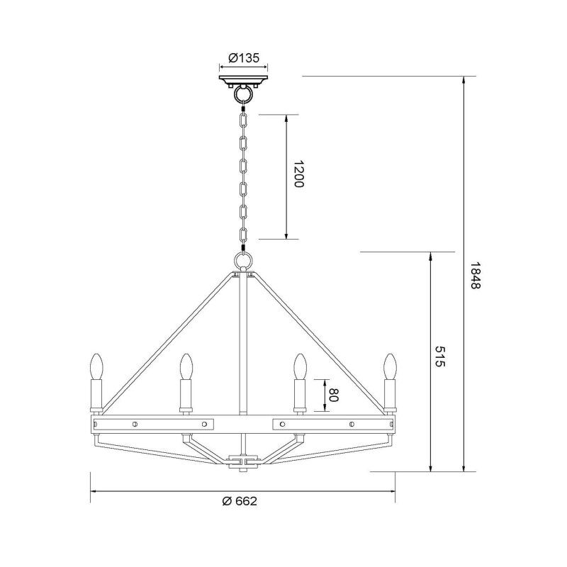 Подвесная люстра Wertmark BRENDA WE586.06.503