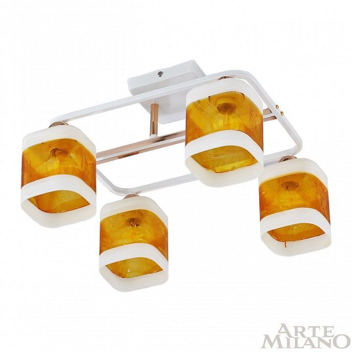 Потолочная люстра Arte Milano AMALFI-322008 322008/4 WH+FG