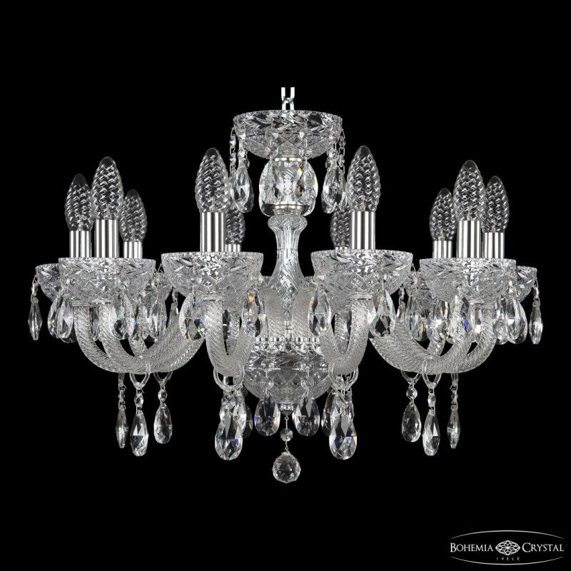 Подвесная люстра Bohemia Ivele Crystal 5417 5417/10/195 Ni Clear/M-1F