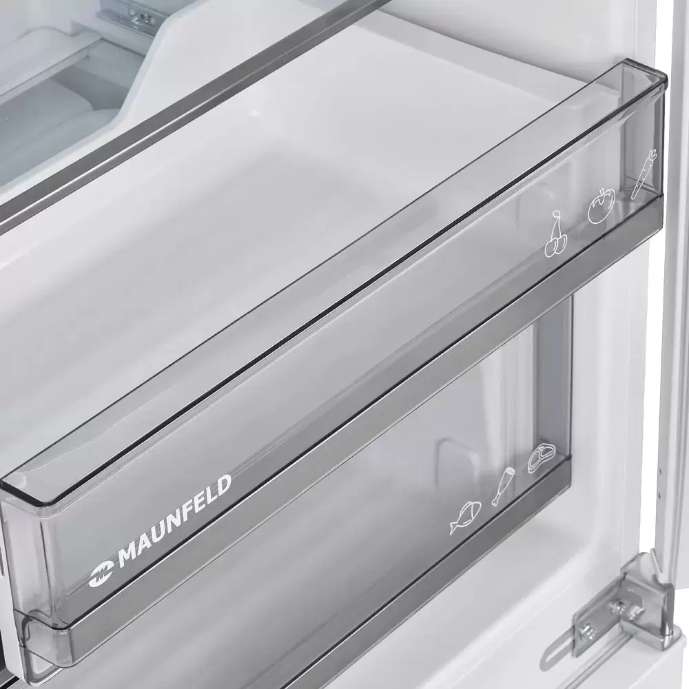 Встраиваемый холодильник Maunfeld MBF177NFWHGR Inverter