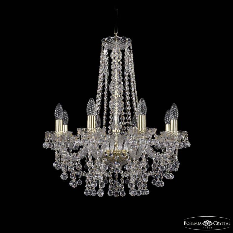 Подвесная люстра Bohemia Ivele Crystal 1409 1409/8/195/h-63 G