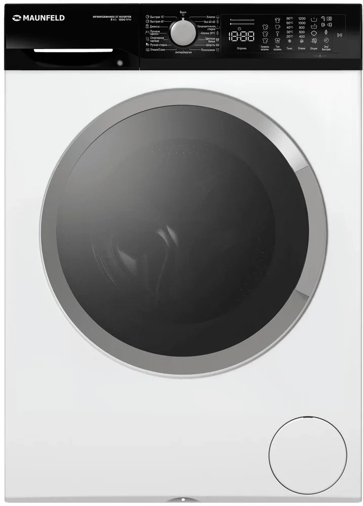 Стиральная машина Maunfeld MFWM128WH400 ST INVERTER