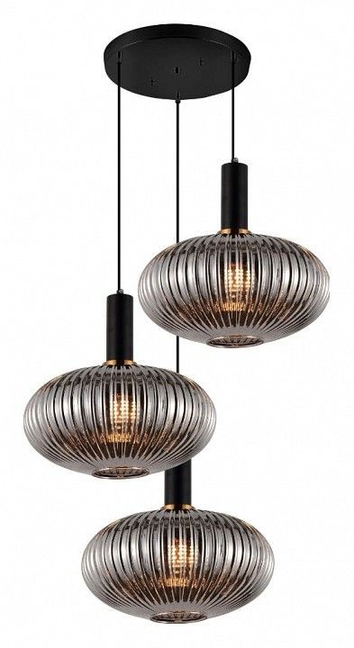 Подвесной светильник LUMINA DECO Floril LDP 1216-3 GY+BK