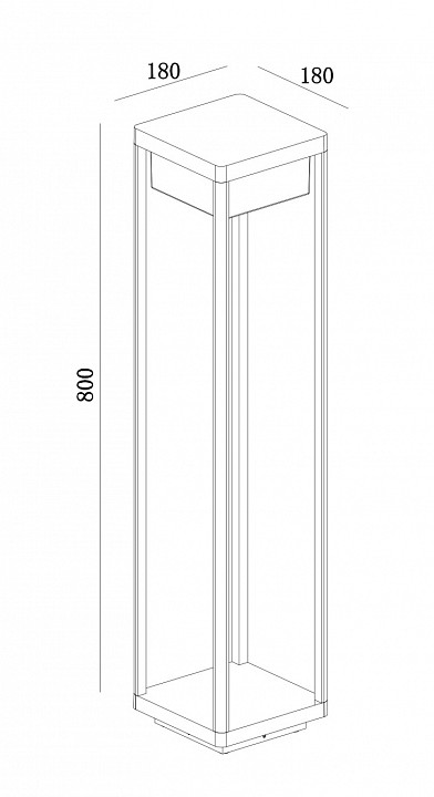 Наземный низкий светильник Maytoni Outdoor Baker Street O021FL-L10B3K