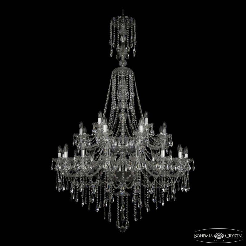 Подвесная люстра Bohemia Ivele Crystal 1415 1415/16+8+4/400/XL-185/2d Ni
