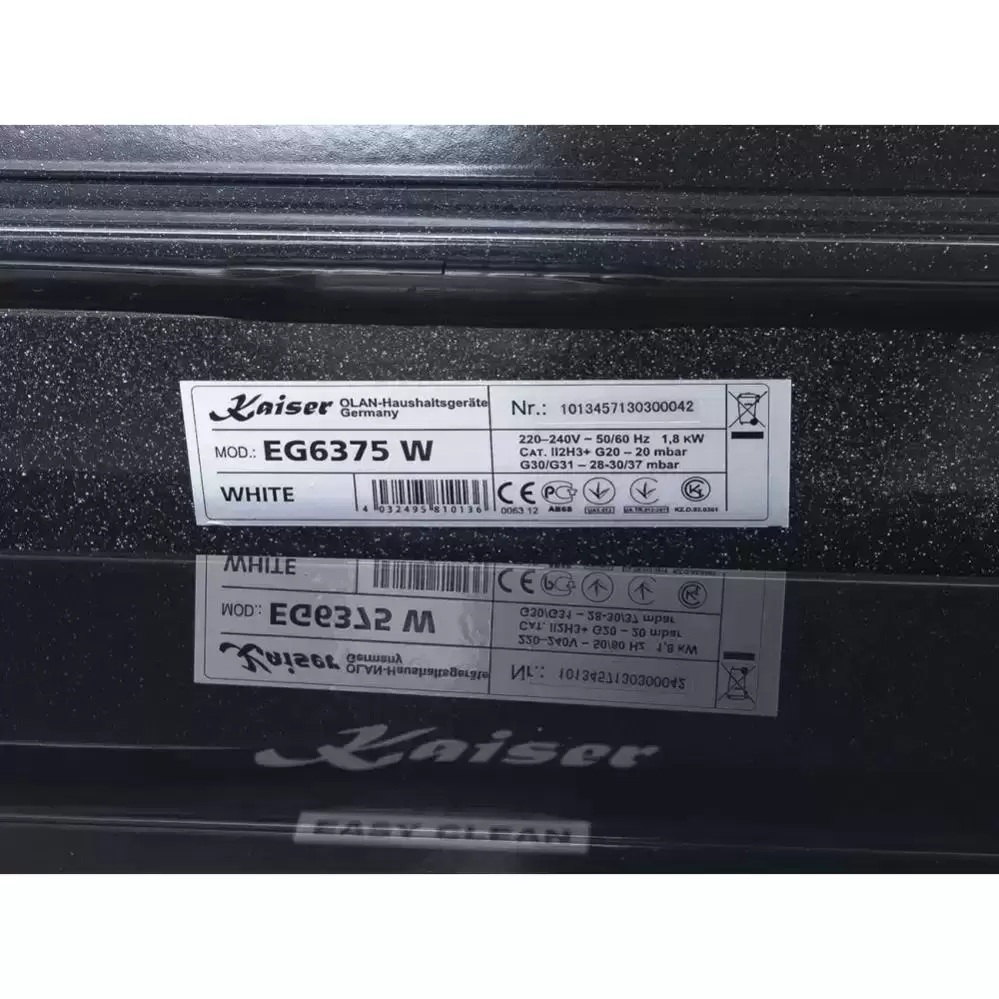 Встраиваемый газовый духовой шкаф Kaiser EG 6374 W
