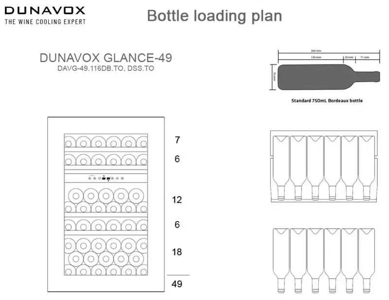 Винный шкаф Dunavox DAVG-49.116DOP.TO