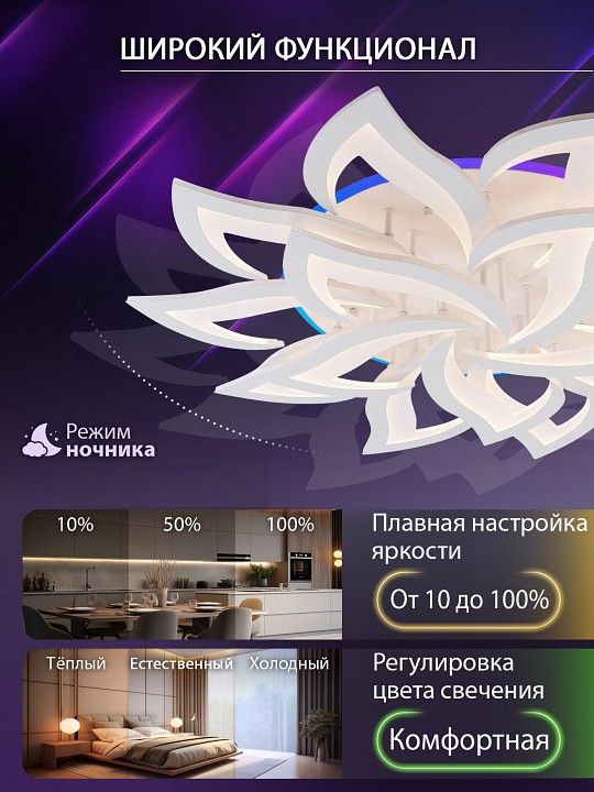 Потолочная люстра Natali Kovaltseva OLIMP LED LAMPS 81437