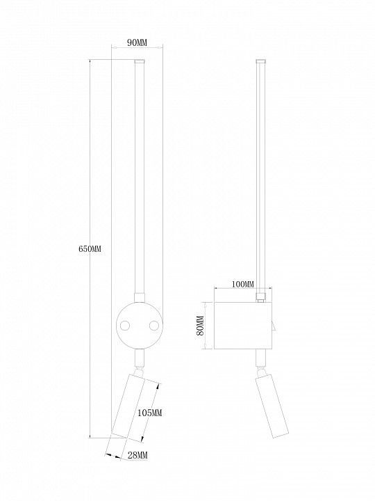 Накладной светильник Freya Mystery FR6063WL-L24B