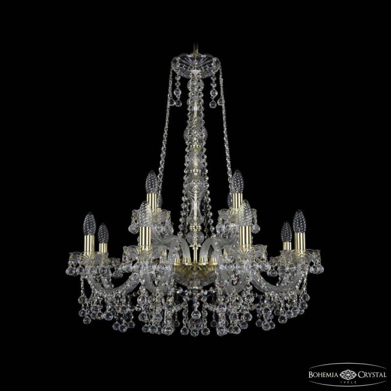 Подвесная люстра Bohemia Ivele Crystal 1409 1409/8+4/240/h-77 G