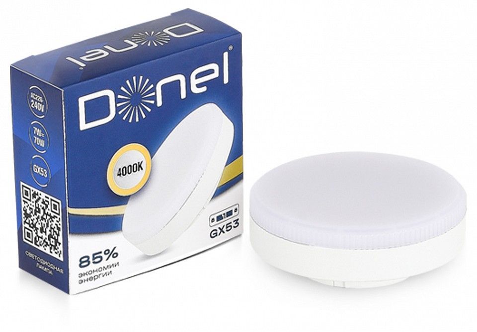 Лампа светодиодная Donel DN03 GX53 7Вт 4000K DN03006N7GX53