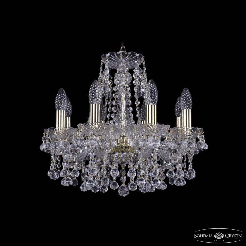 Подвесная люстра Bohemia Ivele Crystal 1409 1409/8/141 G