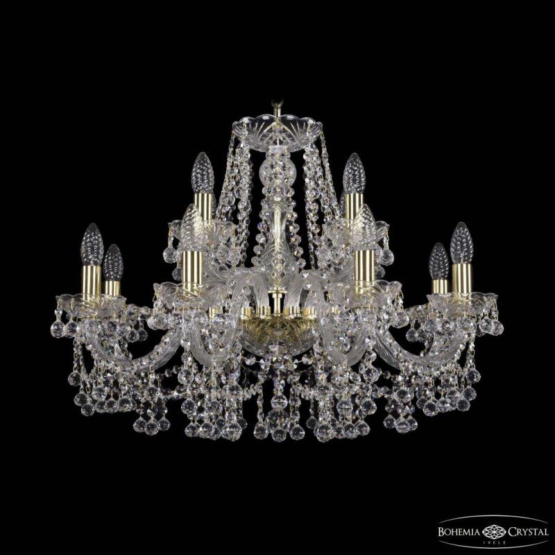 Подвесная люстра Bohemia Ivele Crystal 1409 1409/8+4/240 G