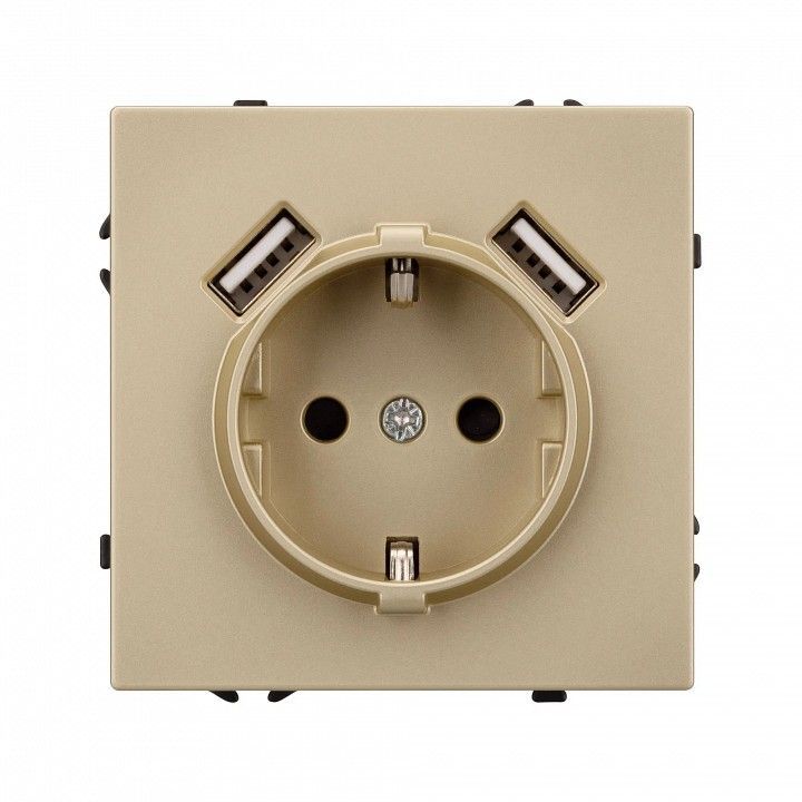 Розетка с заземлением и 2хUSB type A, без рамки Arlight SCT 054290