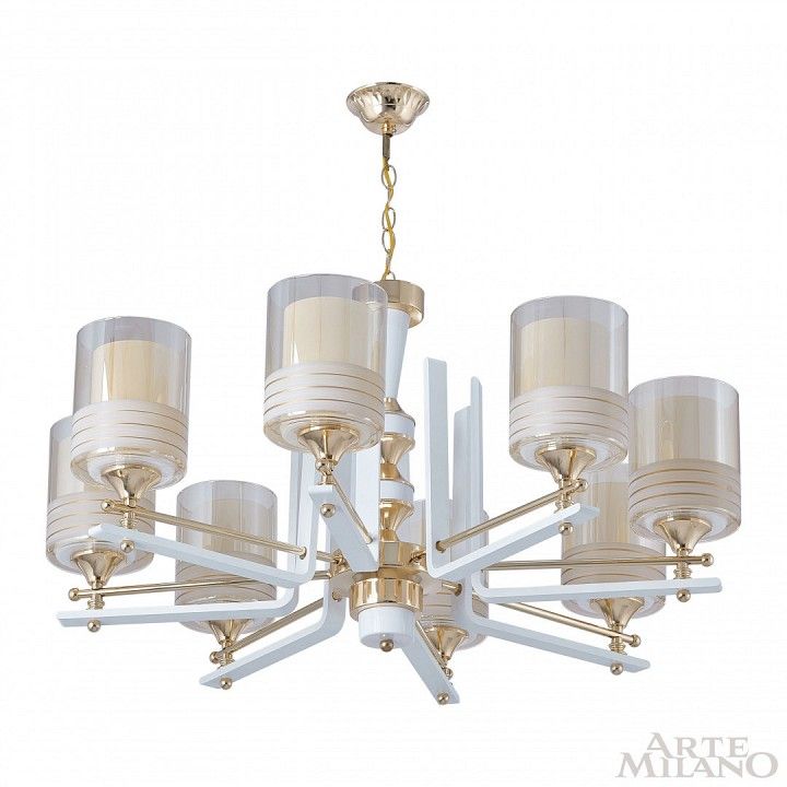 Подвесная люстра Arte Milano Florentia-6087 306087/8 Wh/Gd