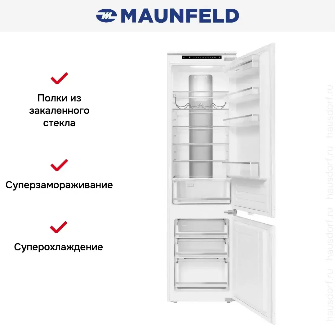 Встраиваемый холодильник Maunfeld MBF193NFW