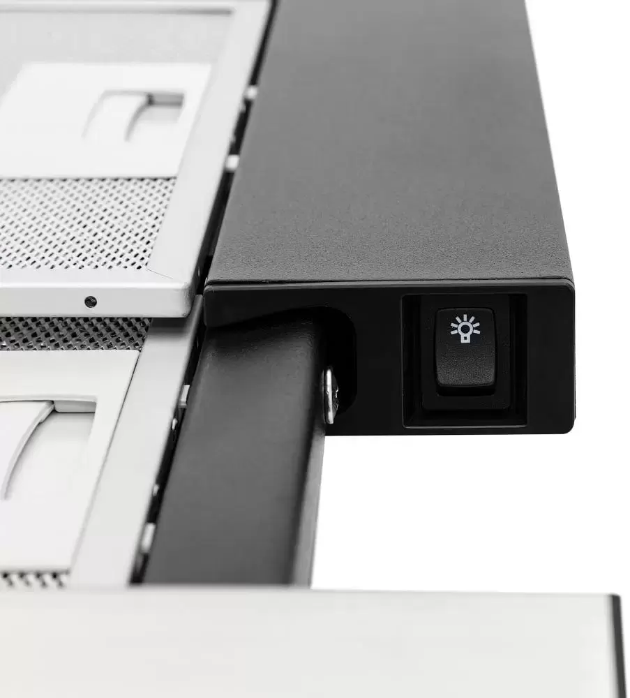 Вытяжка Krona Kamilla slim 600 black/inox (2 мотора)