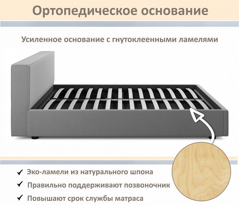 Кровать двуспальная Skandi 1600