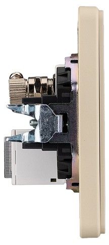 ТВ-розетка и розетка Ethernet RJ-45 без рамки Kranz ROUND KR-78-0722-7