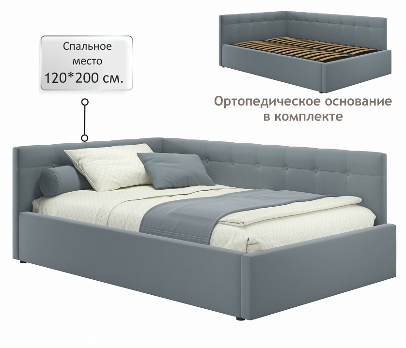 Кровать полутораспальная Bonna 2000x1200