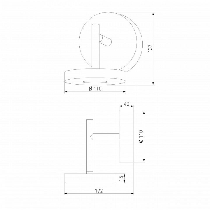 Светильник на штанге Elektrostandard Verano a068590