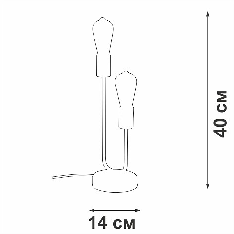 Настольная лампа декоративная Vitaluce V3005 V3005-1/2L