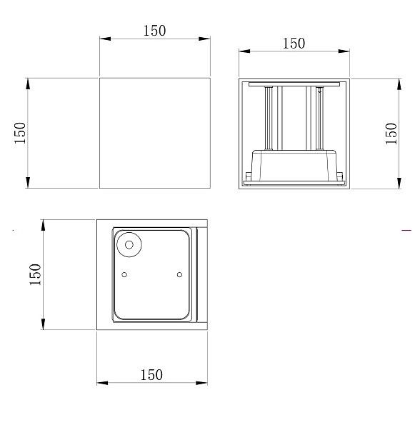Накладной светильник Maytoni Outdoor Фултон O572WL-L20W3K
