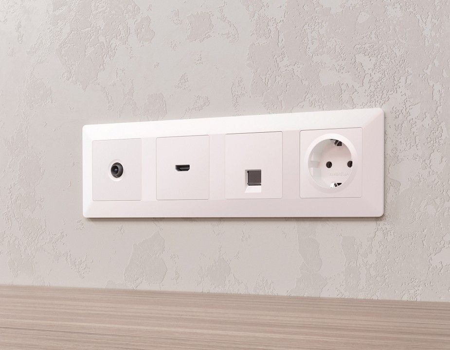Рамка на 4 поста Ambrella Volt ALFA AF110204