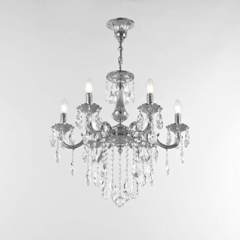 Подвесная люстра Bohemia Ivele Crystal AL77 AL77101/6/175 B Ni